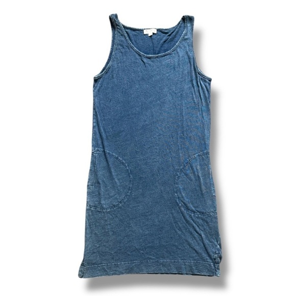 Jane and Delancey Blue Cotton Sleeveless Dress Pockets Women’s Size Small Summer - Picture 1 of 15